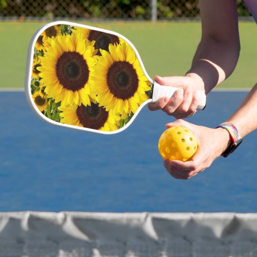 Raquette De Pickleball Pickleball Paddle Cute Floral Sunflower (Insitu)