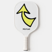 Raquette De Pickleball Pickleball Paddle Cute Yellow Arrow (Verso)