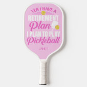 Raquette De Pickleball Pickleball Paddle de retraite rose (Verso)