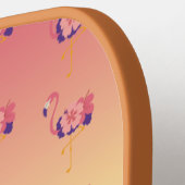 Raquette De Pickleball Pickleball Paddle Flamant rose Sunset Birds (Détail gauche)