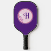 Raquette De Pickleball Pickleball Paddle - Floral Ajoutez votre initiale (Recto)