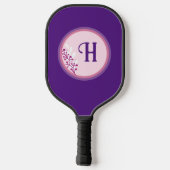 Raquette De Pickleball Pickleball Paddle - Floral Ajoutez votre initiale (Verso)