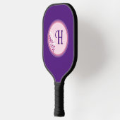 Raquette De Pickleball Pickleball Paddle - Floral Ajoutez votre initiale (Gauche)
