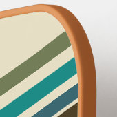 Raquette De Pickleball Pickleball Paddle Rétro Hibiscus Stripe (Détail gauche)