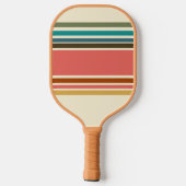 Raquette De Pickleball Pickleball Paddle Rétro Hibiscus Stripe (Verso)