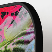 Raquette De Pickleball Pickleball Paddle TIGER LACE ET UN HUMMINGBIRD (Détail gauche)