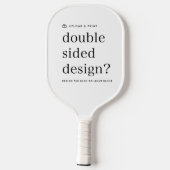 Raquette De Pickleball Pickleball Paddle Votre design Télécharger (Verso)