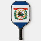 Raquette De Pickleball Pickleball Paddle, West Virginia flag (Recto)
