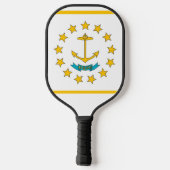 Raquette De Pickleball Pickleball Paddle with flag of Rhode Island, USA (Verso)
