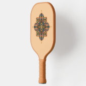 Raquette De Pickleball Pickleball Paddle with geometric peachy mandala (Gauche)