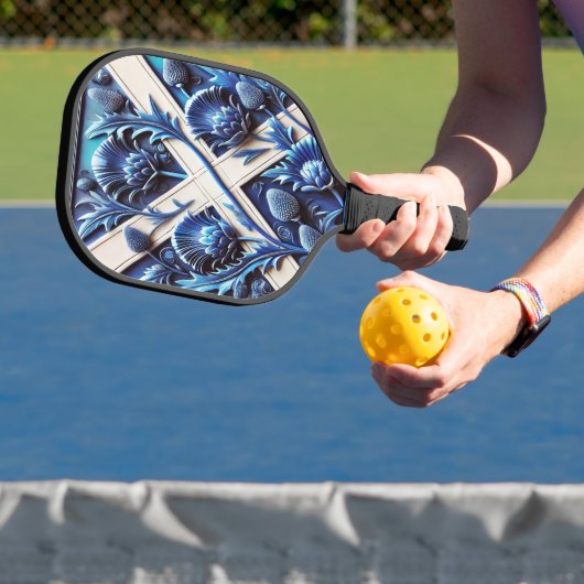 Raquette De Pickleball Pickleball Paddle with Scottish Thistles (Insitu)