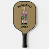 Raquette De Pickleball Pickleball Party Queen Nom personnalisé Paddle (Recto)