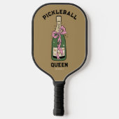 Raquette De Pickleball Pickleball Party Queen Nom personnalisé Paddle (Verso)