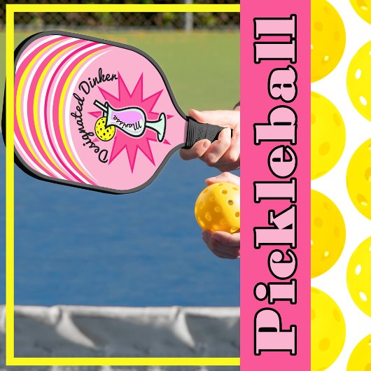 Raquette De Pickleball Pickleball personnalisé Dinker désigné rose