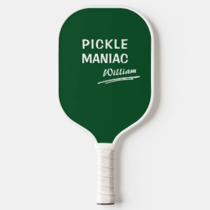 Raquette De Pickleball Pickleball PickleManiac Nom Modern Funny Green