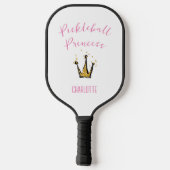 Raquette De Pickleball Pickleball Princess Gold Parties scintillant Nom p (Verso)