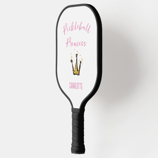 Raquette De Pickleball Pickleball Princess Gold Parties scintillant Nom p (Gauche)