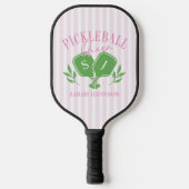 Raquette De Pickleball Pickleball Queen Nom personnalisé Monogramme (Recto)