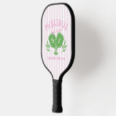 Raquette De Pickleball Pickleball Queen Nom personnalisé Monogramme (Gauche)