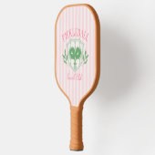 Raquette De Pickleball Pickleball Queen Nom personnalisé Monogramme (Gauche)