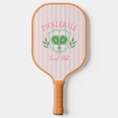 Raquette De Pickleball Pickleball Queen Nom personnalisé Monogramme (Verso)