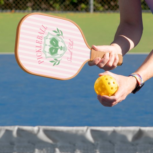 Raquette De Pickleball Pickleball Queen Nom personnalisé Monogramme (Insitu)
