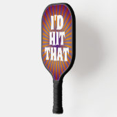 RAQUETTE DE PICKLEBALL PICKLEBALL RETRO FUNNY ID ATTEINT CETTE PADDLE (Gauche)