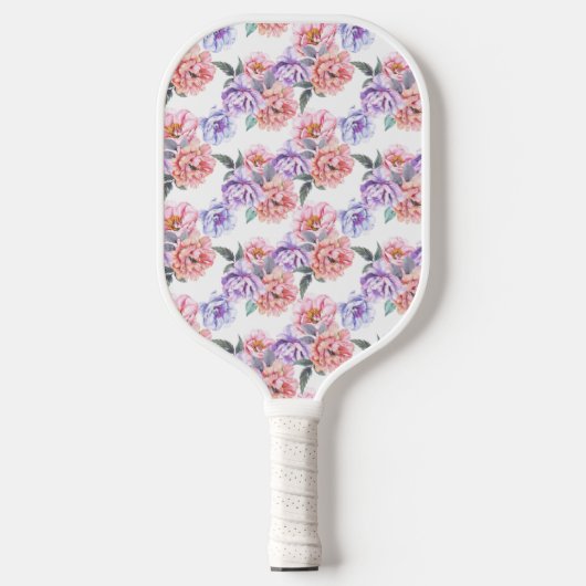 Raquette De Pickleball Pickleball rose et violet pédoncule (Recto)