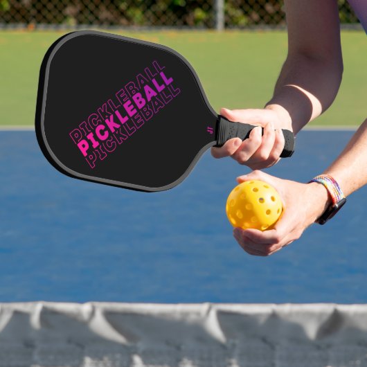 Raquette De Pickleball Pickleball rose et violet sur noir (Insitu)