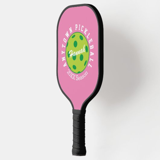 Raquette De Pickleball Pickleball rose Pickleball Paddle PERSONNALISÉ (Gauche)