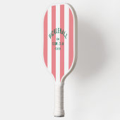 Raquette De Pickleball Pickleball Social Club Custom Pink Cabana Stripe (Gauche)