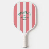 Raquette De Pickleball Pickleball Social Club Custom Pink Cabana Stripe (Recto)