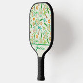 Raquette De Pickleball Pickleball tropical avec palmiers Personnalisé (Gauche)
