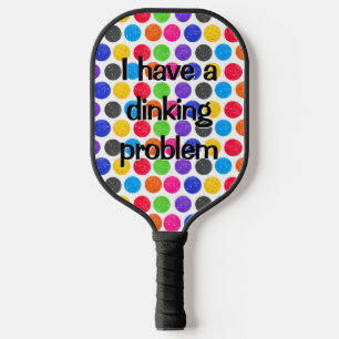 Raquette De Pickleball Pickleballs colorés avec citation amusante