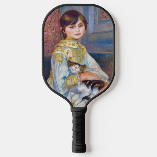 Raquette De Pickleball Pierre-Auguste Renoir - Enfant avec chat (Recto)