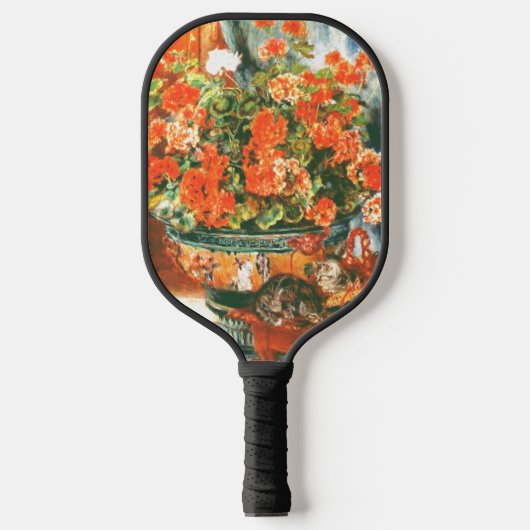 Raquette De Pickleball Pierre-Auguste Renoir Geraniums Et Chats (Recto)