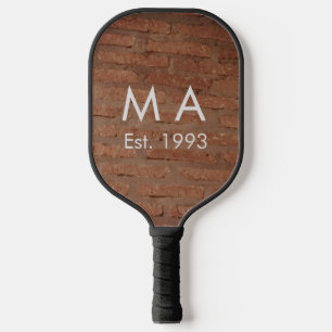 Raquette De Pickleball pierre de brique rustique Brown ajouter le nom let