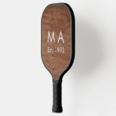 Raquette De Pickleball pierre de brique rustique Brown ajouter le nom let (Gauche)