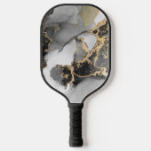 Raquette De Pickleball Pierre en marbre argent et or (Recto)