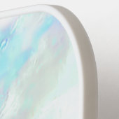 Raquette De Pickleball pierre minérale opale blanche (Détail gauche)