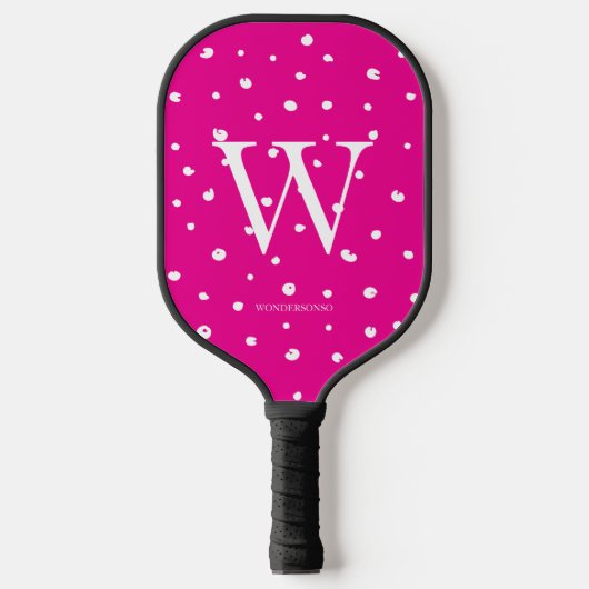 Raquette De Pickleball Pink Dots (Recto)