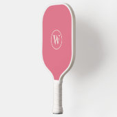 Raquette De Pickleball Pink Floral Monogram (Gauche)