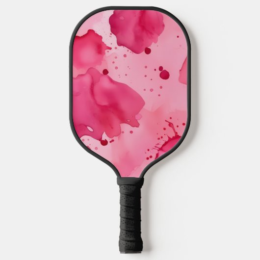 Raquette De Pickleball Pink on Pink Abstract (Recto)