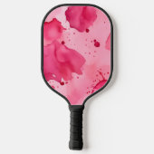 Raquette De Pickleball Pink on Pink Abstract (Verso)