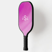 Raquette De Pickleball Pink simple initiales joli cadeau sportif pour ell (Gauche)