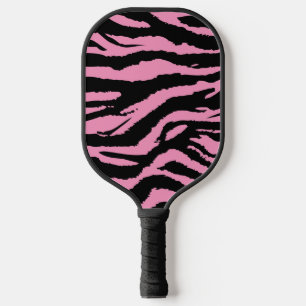 Raquette De Pickleball Pink Zebra Imprimer Motif animal