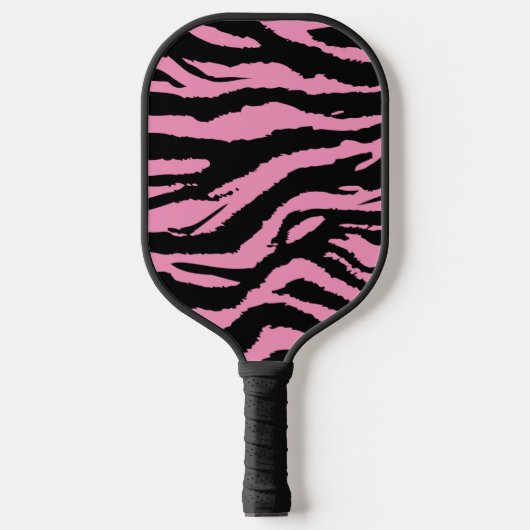 Raquette De Pickleball Pink Zebra Imprimer Motif animal (Recto)