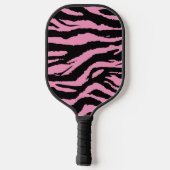 Raquette De Pickleball Pink Zebra Imprimer Motif animal (Verso)