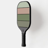 Raquette De Pickleball Pistachio Coquille verte Pêche pourpre rayures (Gauche)