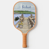 Raquette De Pickleball Pittoresque au lac (Recto)
